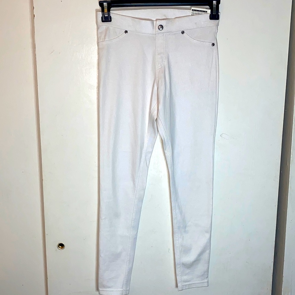 Metallic Super smooth Denim Skimmer , color/white